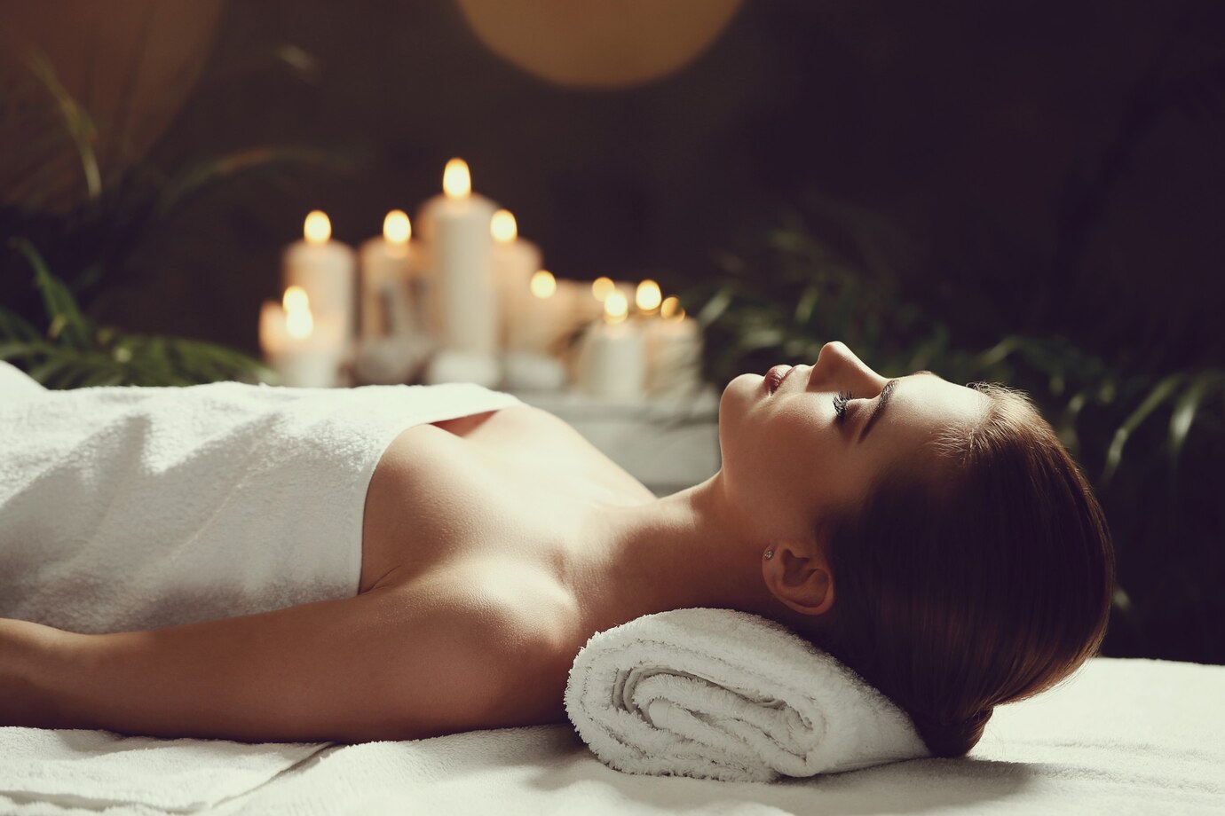 Sala de spa serena durante un ritual de bienestar — plantilla DIGITALS AI WELLNESS